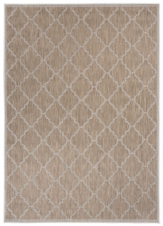 Dywan Zewnętrzny Capri Brązowy Trellis Ramka