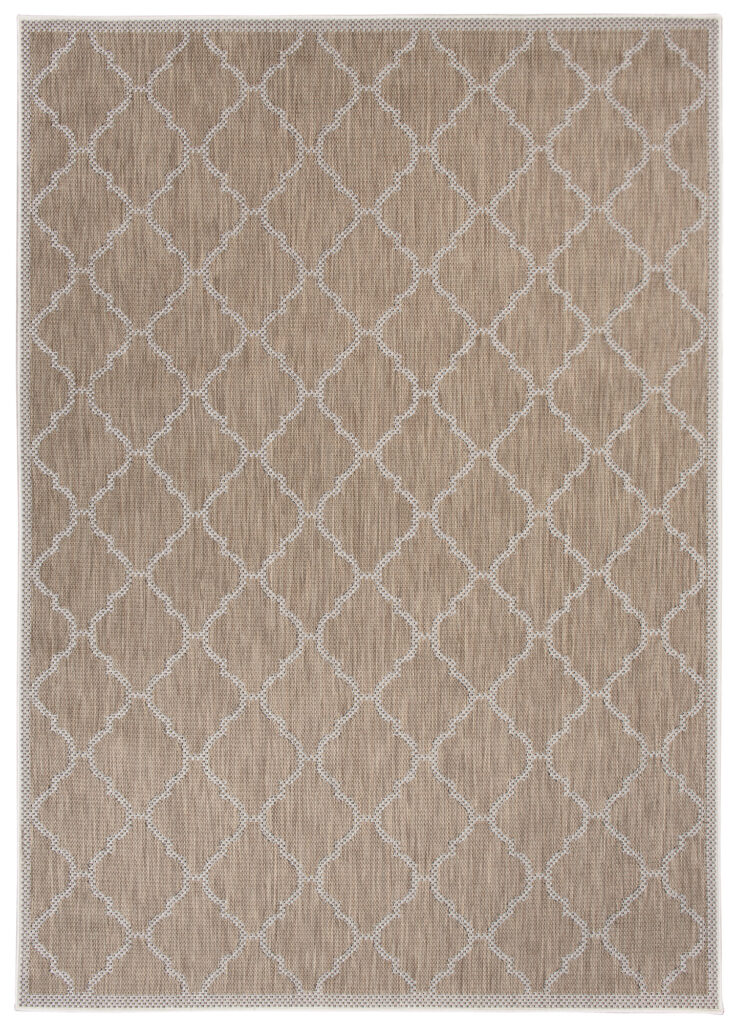 Dywan Zewnętrzny Capri Brązowy Trellis Ramka