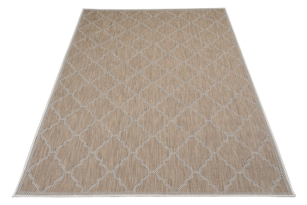 Dywan Zewnętrzny Capri Brązowy Trellis Ramka