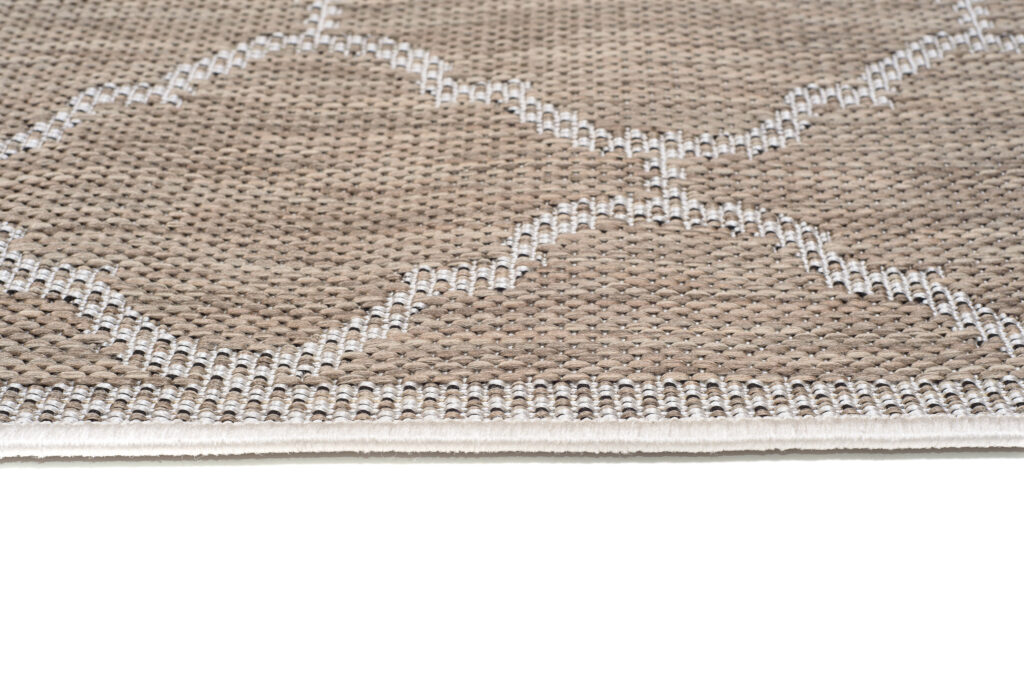 Dywan Zewnętrzny Capri Brązowy Trellis Ramka