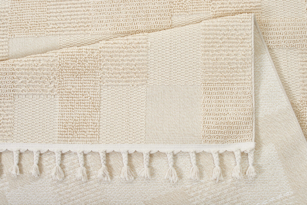 Dywan Zewnętrzny Rio Loop Kremowy Szachownica