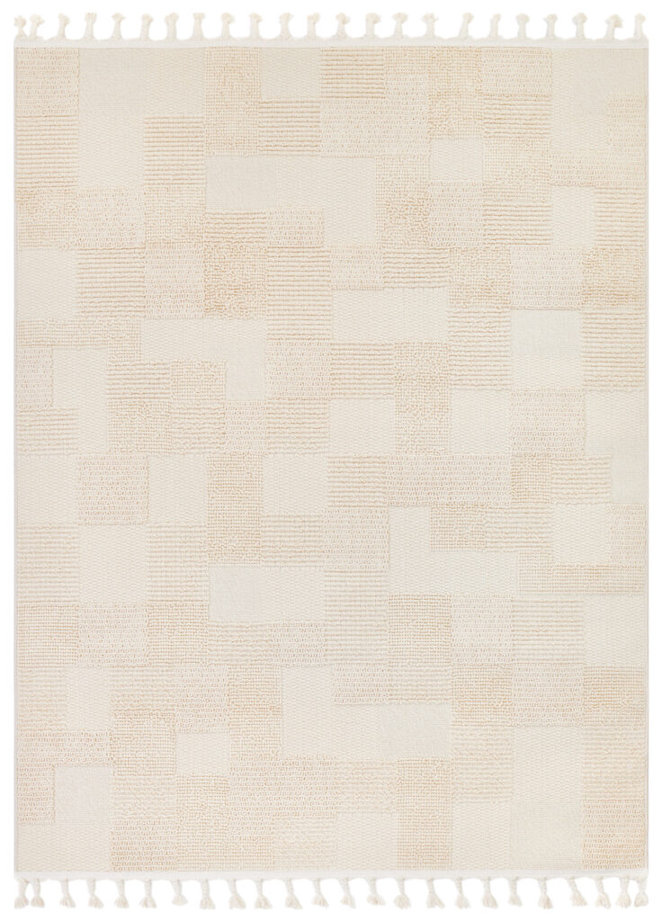 Dywan Zewnętrzny Rio Loop Kremowy Szachownica